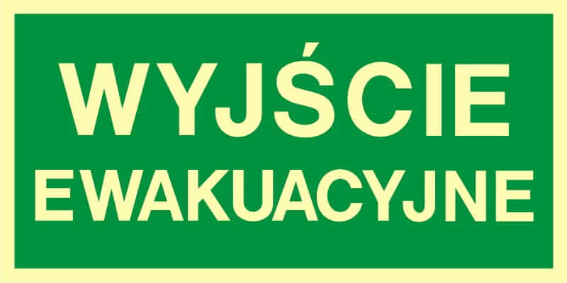 Núdzová Značka - Núdzový Východ - Aa 001 Ce Ps 1 Núdzová Značka - Núdzový Východ - Aa 001 Ce Ps