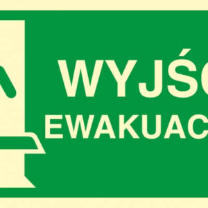 NÚDZOVÁ ZNAČKA - SMER K NÚDZOVÉMU VÝCHODU - VĽAVO - AC 100 CE PS