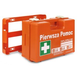 PRENOSNÁ PRVÁ SÚPRAVA K-10 S VEŠIAKOM NA NÁSTENU (DIN 13164 + ÚSTNA)