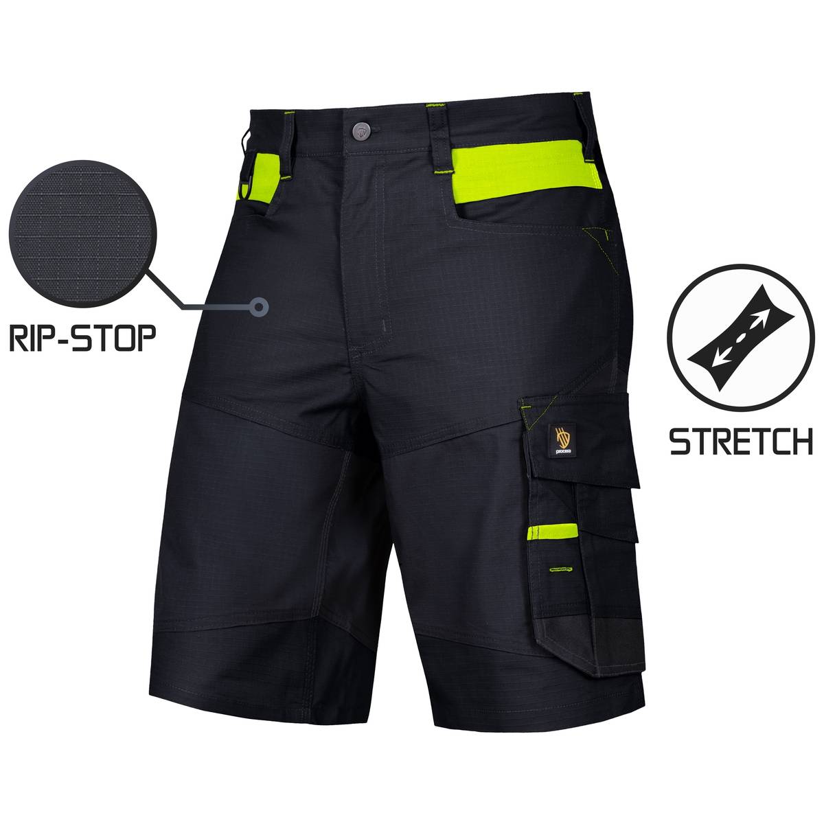 BARI SPANDEX ČIERNE KRÁTKE NOHAVICE