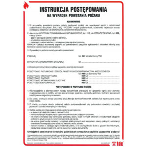 POŽIARNE POKYNY - POKYNY PRE SPRACOVANIE V PRÍPADE POŽIARU - DB 003 DN CN