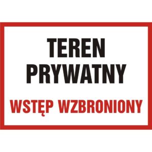 ZNAČKA - SÚKROMNÝ PRIESTOR - ZÁKAZ VSTUPU - PB089 DT PN
