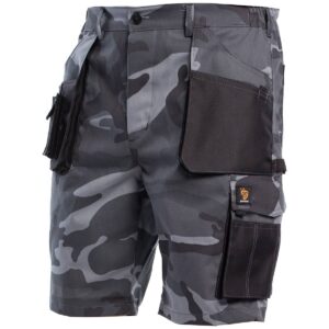 PROMAN 260 CAMO KRÁTKE NOHAVICE, SIVÁ