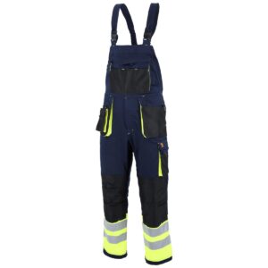 PROMAN STRETCH 250 NAVY BIB PANTS HV