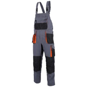 NOHAVICE PROMAN STRETCH 250 BIB ŠEDÁ ORANŽOVÁ