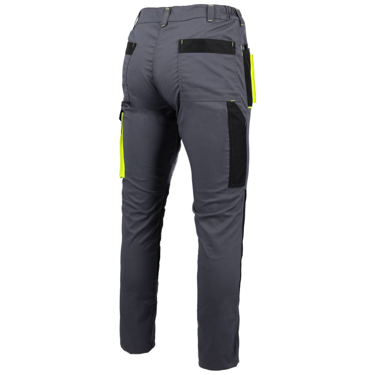 PROMAN STRETCH 250 PÁSOVÉ NOHAVICE SIVÉ ŽLTÉ – Obrázok 3