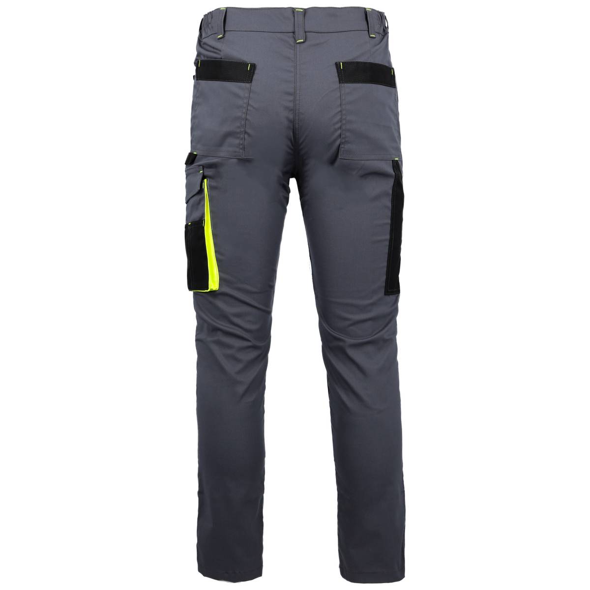 PROMAN STRETCH 250 PÁSOVÉ NOHAVICE SIVÉ ŽLTÉ – Obrázok 4