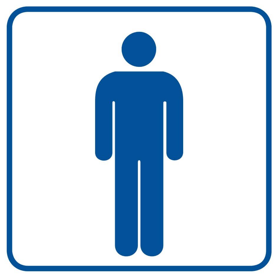 ZNAČKA - PÁNSKE WC - RA016 B2 PN
