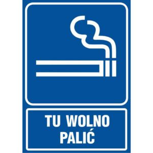 ZNAČKA - TU DOVOLENÉ FAJČENIE - RB 025 BK PN