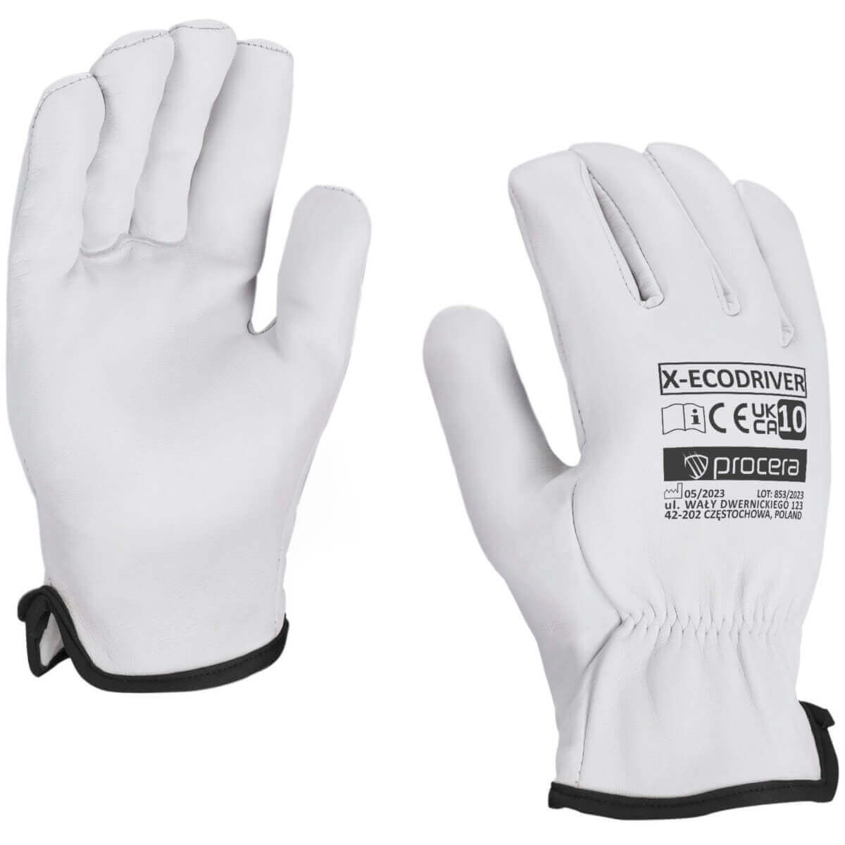 X-ECODRIVER PLNÉ KOŽENÉ RUKAVICE VEĽ. 10